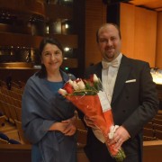 Z Ambasador RP w Limie, panią Izabelą Matusz w Gran Teatro Nacional